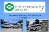 Location de voitures électriques en libre service.