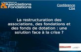 La restructuration des associations, des fondations et des fonds de dotation : une solution face à la crise ? Conférence C04.
