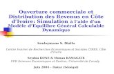Ouverture commerciale et Distribution des Revenus en Côte dIvoire: Simulation à laide dun Modèle dEquilibre Général Calculable Dynamique Souleymane S.