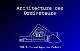 Architecture des Ordinateurs IUT Informatique de Calais.