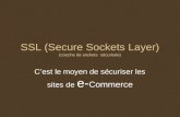 SSL (Secure Sockets Layer) (couche de sockets sécurisée) Cest le moyen de sécuriser les sites de e- Commerce.