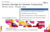 Smarter Storage for Smarter Computing: Whats Next. Ready Now IBM FlashSystem… Enterprise Storage in microseconds, not milliseconds 1 La stratégie IBM sur.
