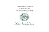 Classes Préparatoires Economiques voie scientifique ECS.