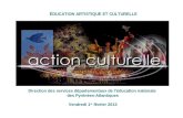 ÉDUCATION ARTISTIQUE ET CULTURELLE Direction des services départementaux de léducation nationale des Pyrénées-Atlantiques Vendredi 1 er février 2013.