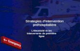 Strategies dintervention préhospitalière Lélectricité et les intervenants de première ligne.