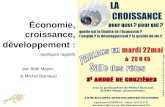 Économie, croissance, développement : quelques rappels par Betli Meyer & Michel Barnaud.