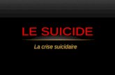 La crise suicidaire LE SUICIDE PLAN: LA DEFINITION DU MOT SUICIDE QUELLE TYPE DE SUICIDE COMPRENDRE POUQUOI SE SUICIDE TON ? LES CAUSES DU SUICIDE? LES.