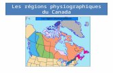 Les régions physiographiques du Canada. Le profile des régions physiographiques du Canada 1.La Cordillère de louest 2.Les plaines intérieures 3.Le bouclier.