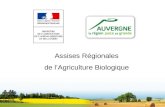 Assises Régionales de lAgriculture Biologique. Vers un programme Ambition bio 2017 Annonce du Ministre de lagriculture, de lagroalimentaire et de la forêt.