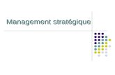 Management stratégique. Déroulement du cours Le diagnostic stratégique Les stratégies Business et Corporate Mise en œuvre des stratégies Les concepts.