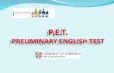 ESOL: Cadre Européen Commun de référence pour les langues Les différents examens de Cambridge et leur niveaux Le P.E.T. (Preliminary English Test) Quand.