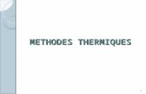 METHODES THERMIQUES 1. Chapitre. 1 : Méthodes de détermination de leffet thermique 2.