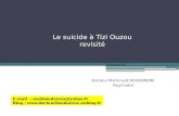 Le suicide à Tizi Ouzou revisité Docteur Mahmoud BOUDARENE Psychiatre E-mail : mahboudarene@yahoo.fr Blog : .