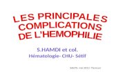 S.HAMDI et col. Hématologie- CHU- Sétif SAHTS- mai 2012 -Tlemcen.