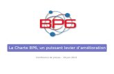 La Charte BP6, un puissant levier damélioration Conférence de presse – 19 juin 2012.