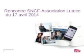SNCF PROXIMITÉS - TER Rencontre SNCF-Association Lutece du 17 avril 2014.