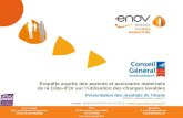 Enov Research ETUDES MARKETING Lyon (siège) 256, rue Francis de Pressensé 69100 VILLEURBANNE Paris 37-39, avenue Ledru-Rollin 75012 PARIS .