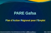 PARE Gafsa Plan dAction Régional pour lEmploi Ce document est la propriété du « Forum de Développement et de Réforme - منتدى التنمية و الإصلاح » Edition.