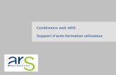 Conférence web ARS Support dauto-formation utilisateur.
