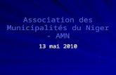 Association des Municipalités du Niger - AMN 13 mai 2010.