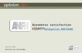 OpinionWay pour ANFH – baromètre satisfaction 2013 - Rapportpage 1 Edition 2013 Réalisée par OpinionWay Baromètre satisfaction clients Rapport Délégation.