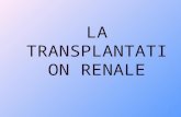 LA TRANSPLANTATION RENALE 1. DEFINITION Le rein: rappels anatomiques Le fonctionnement du rein Linsuffisance rénale.