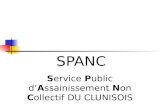SPANC Service Public dAssainissement Non Collectif DU CLUNISOIS.