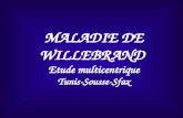 MALADIE DE WILLEBRAND Etude multicentrique Tunis-Sousse-Sfax.