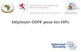 Déployer OSPF pour les ISPs 1. Ordre du jour Conception OSPF dans les réseaux SP Ajouter des réseaux dans OSPF OSPF dans IOS de Cisco 2.