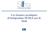 Les bonnes pratiques d'intégration SITRA sur le Web.