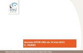 Observatoire Régional des Urgences Provence-Alpes-Côte dAzur Journée INTER ORU du 24 mai 2013 G. VIUDES.