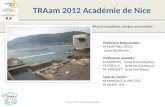 TRAam 2012 Académie de Nice Développement Durable, éco-conception, éco-construction, efficacité énergétique, énergies renouvelables. Année 2012 Académie.