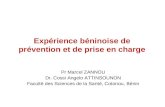 Expérience béninoise de prévention et de prise en charge Pr Marcel ZANNOU Dr. Cossi Angelo ATTINSOUNON Faculté des Sciences de la Santé, Cotonou, Bénin.