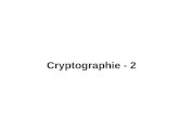 Cryptographie - 2. Plan Primalité RSA Cryptographie à courbes elliptiques Les modes dopération Les tailles de clé.