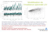 Modélisation de lirradiance spectrale UV Simulation Monte Carlo de la couverture surfacique, basée sur linjection de taches, leur fragmentation et érosion,