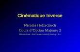 Cinématique Inverse Nicolas Holzschuch Cours dOption Majeure 2 Nicolas.Holzschuch@imag.fr.