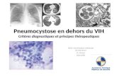 Pneumocystose en dehors du VIH Critères diagnostiques et principes thérapeutiques DESC réanimation médicale 07/02/2011 B. Marot Marseille.