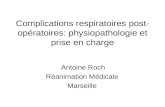 Complications respiratoires post- opératoires: physiopathologie et prise en charge Antoine Roch Réanimation Médicale Marseille.