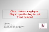 Choc Hémorragique Physiopathologie et Traitement E.CASSAR DES cardiologie DESC de réanimation médicale Montpellier Février 2008.