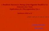 « Antibiotic Resistance Among Gram- Negative Bacilli in US Intensive Care Units Implications for Fluoroquinolone Use » Neuhauser MM et Al JAMA. 2003 feb.