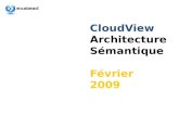 CloudView Architecture Sémantique Février 2009. Interact CloudView Search Management & Monitoring AccessProcessCollect Build-Time Semantic processing.
