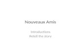 Nouveaux Amis Introductions Retell the story. Il y a un______dans la classe de _______. Il sappelle ______. garçon français Mamadou.