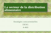 Le secteur de la distribution alimentaire Stratégies concurrentielles DESG 4-460.