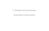 5. Politique microéconomique Externalités et biens publics.