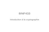 8INF433 Introduction à la cryptographie. Terminologie Expéditeur Destinataire Message –texte en claire –texte chiffré (cryptogramme) texte en clair texte.