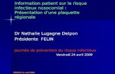 PRINOI 24 avril 2009 Information patient sur le risque infectieux nosocomial : Présentation dune plaquette régionale Dr Nathalie Lugagne Delpon Présidente.