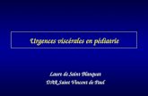 Urgences viscérales en pédiatrie Laure de Saint Blanquat DAR Saint Vincent de Paul.