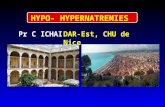 HYPO- HYPERNATREMIES Pr C ICHAIDAR-Est, CHU de Nice.