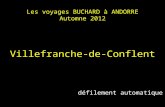 Les voyages BUCHARD à ANDORRE Automne 2012 Villefranche-de-Conflent défilement automatique.