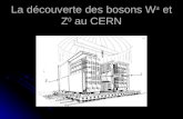 La découverte des bosons W ± et Z 0 au CERN. Introduction Les bosons W ± et Z 0 sont les médiateurs de la force faible, qui joue un rôle notamment dans.